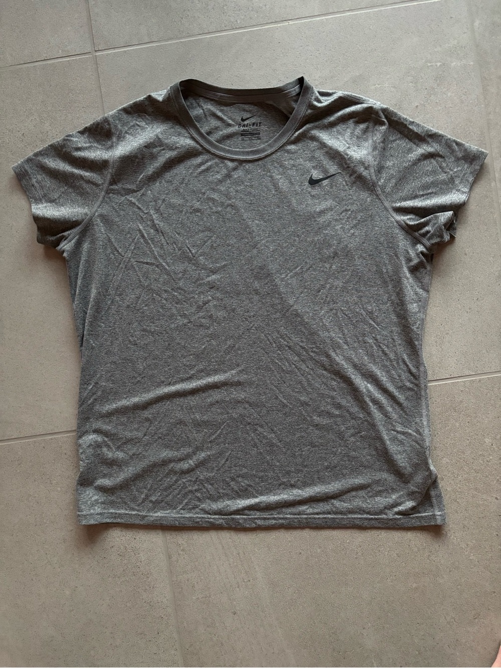 Nike Dri-FIT Men's Short Sleeve Performance Tee Charcoal Gray Size XXL Workout